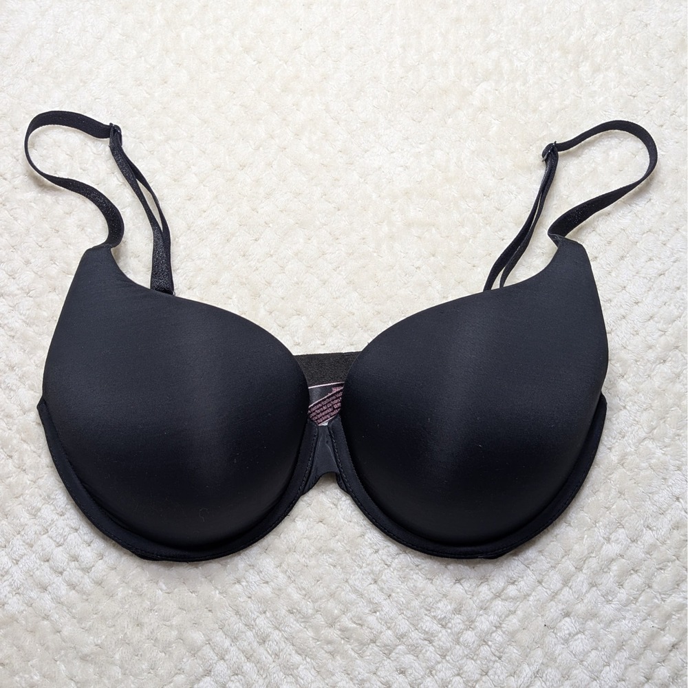 Victoria's‎ Secret 32DD Black Push Up Bra Full Coverage Underwire